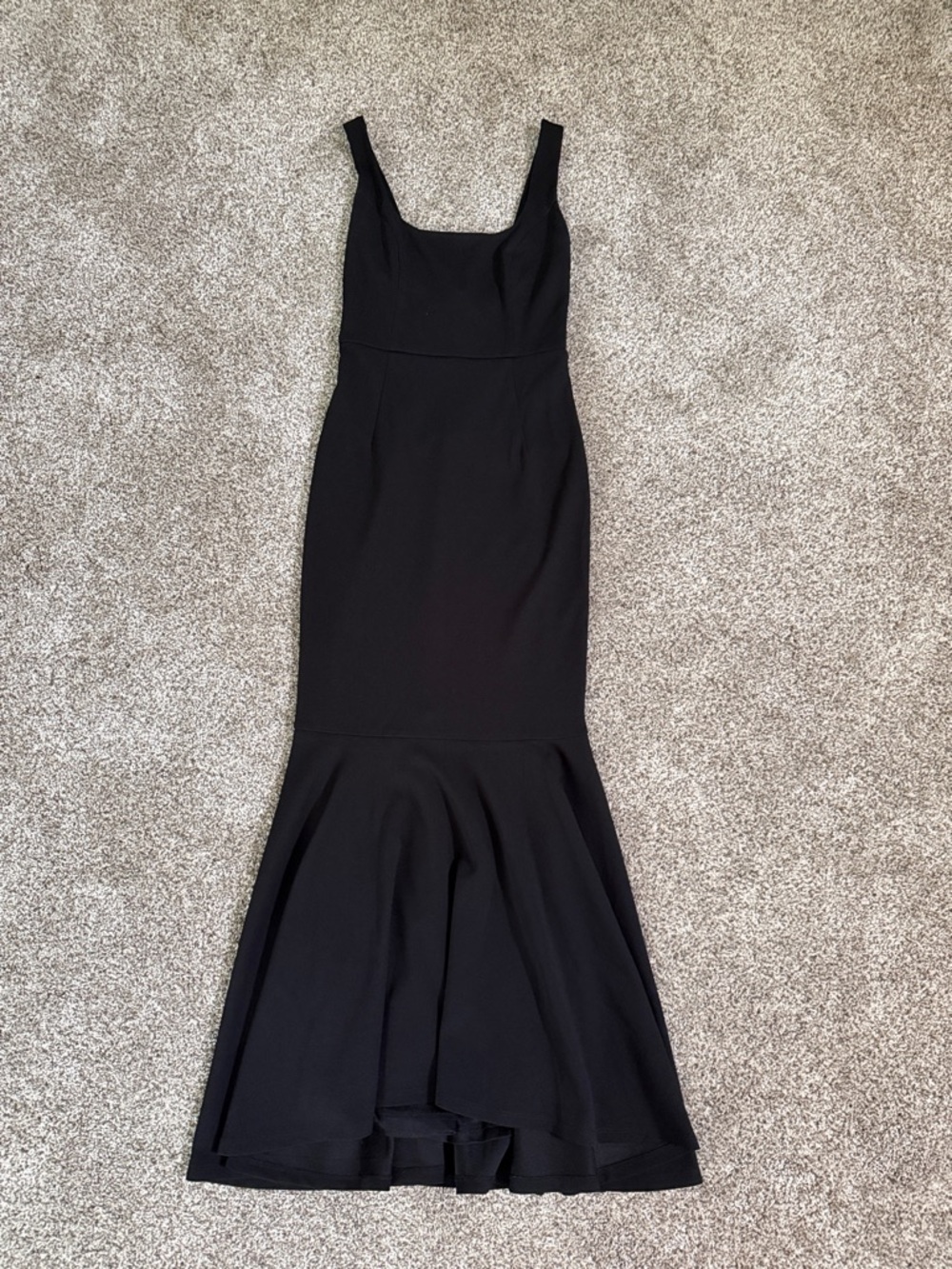 Lulu's Black Sleeveless Mermaid Maxi Dress